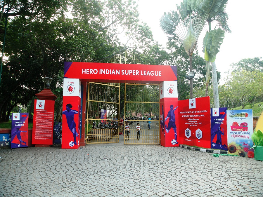 ISL Trivandrum Fan Park managed by The Event People.