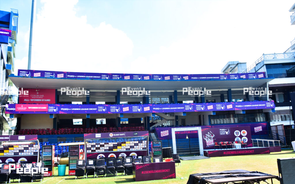  Legends League Cricket 2023 event managed by The Event People.