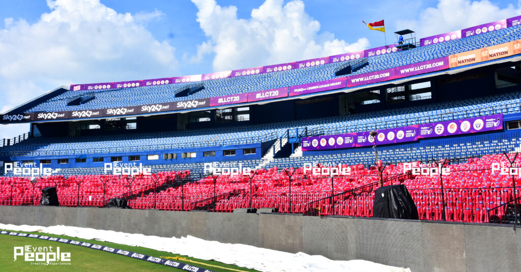  Legends League Cricket 2023 event managed by The Event People.