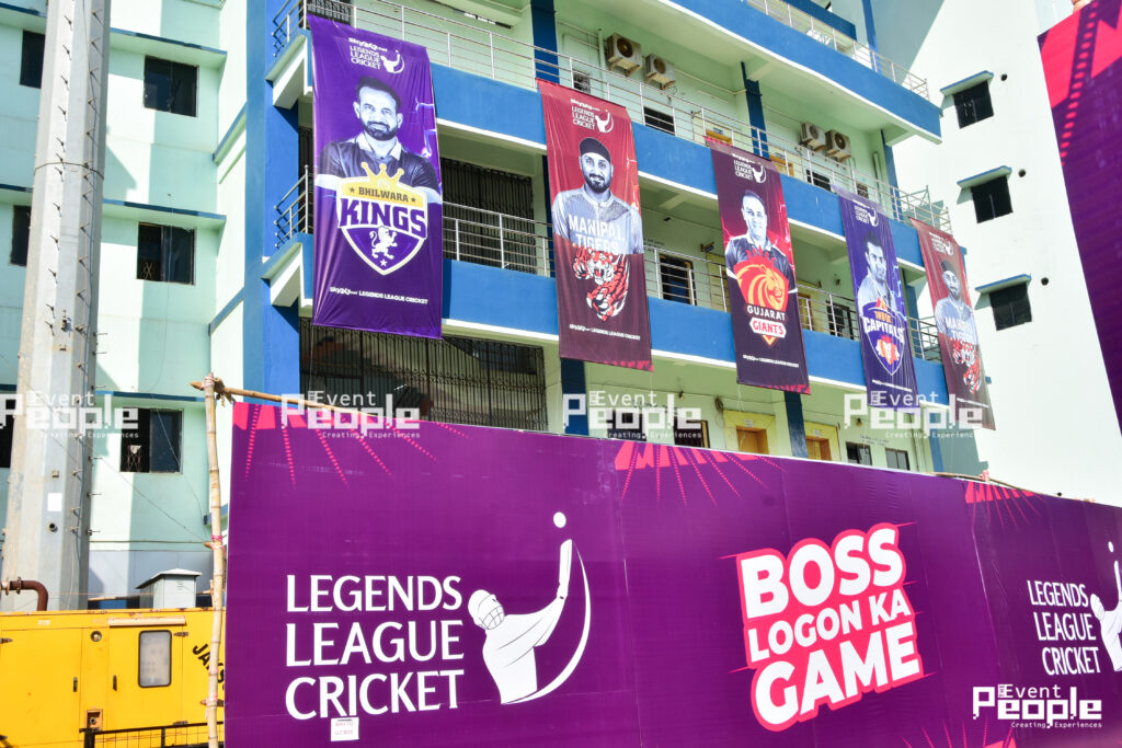 Legends League Cricket 2023 event managed by The Event People.