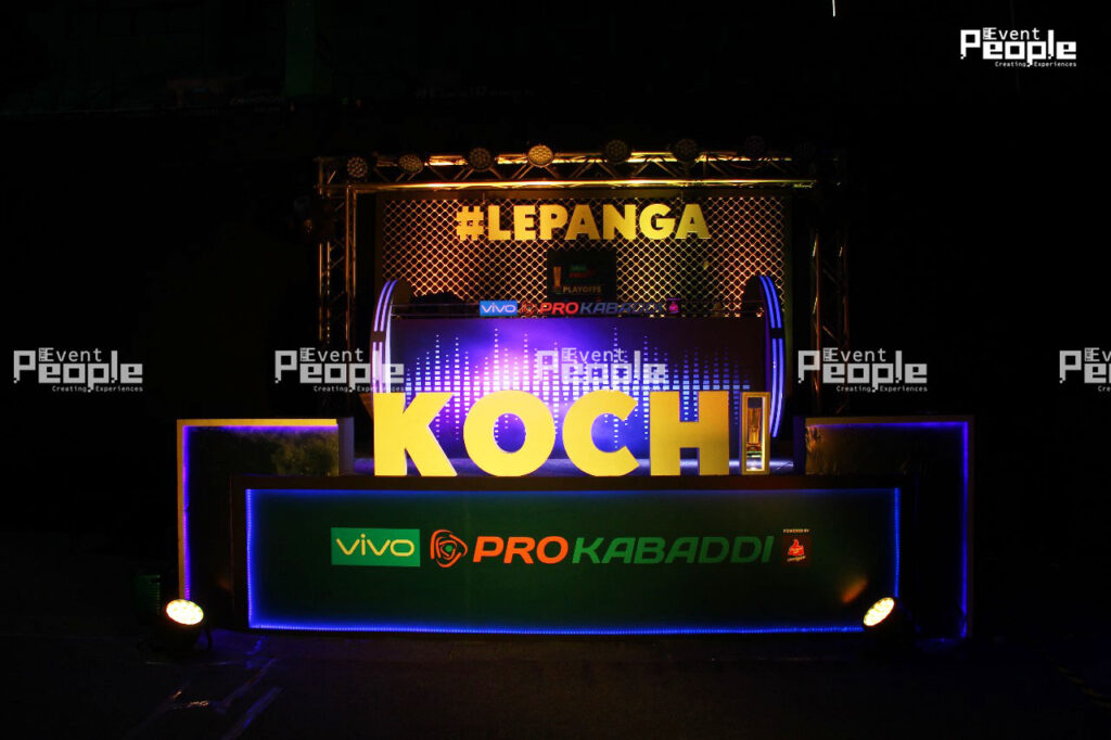 Pro Kabaddi League event supported by The Event People.