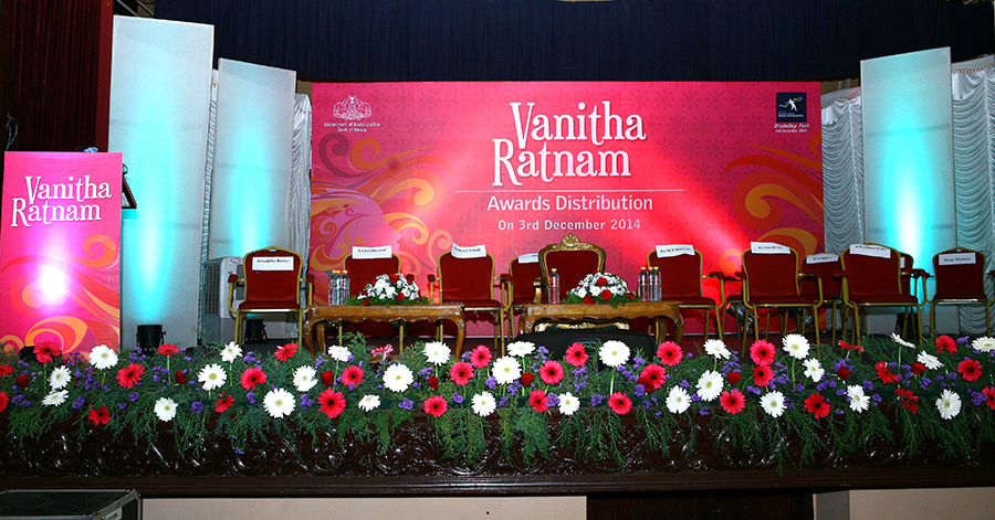 Vanitha Ratnam Awards 2014 managed by The Event People.