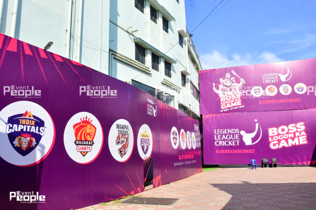  Legends League Cricket 2023 event managed by The Event People.